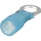 Panduit Ring Terminal, 1/4 in Stud Size, 14 AWG, 600 V, Heat Shrink Insulated, Blue, 25 PK PH14-14R-Q - alternate 5